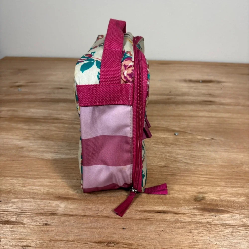 Matilda Jane Floral Ruffle Insulated Lunch Bag Pink Striped Botanical Box